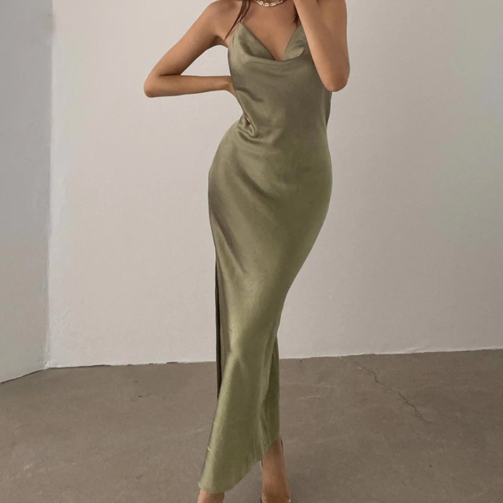 Princess Polly Olive Green Midi Dress